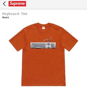 Brand NWT- supreme keyboard shirt